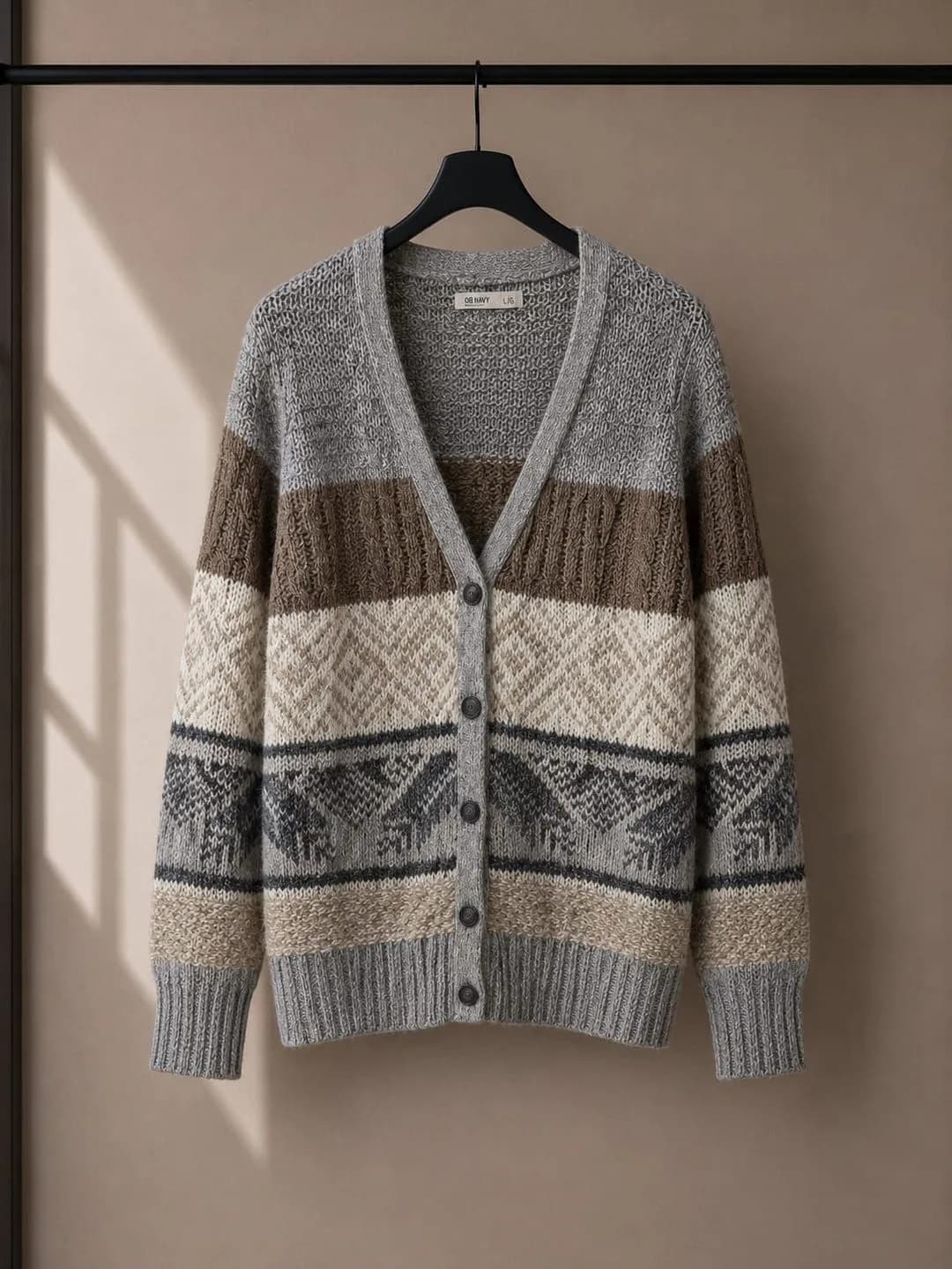 Cardigan Jacquard Nórdico