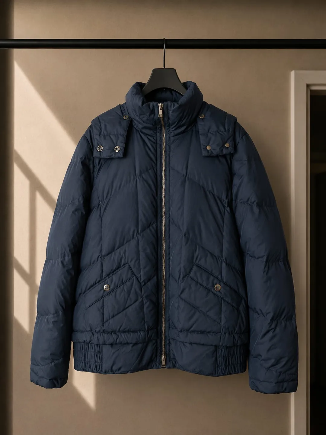 Chaqueta Puffer Azul Marino