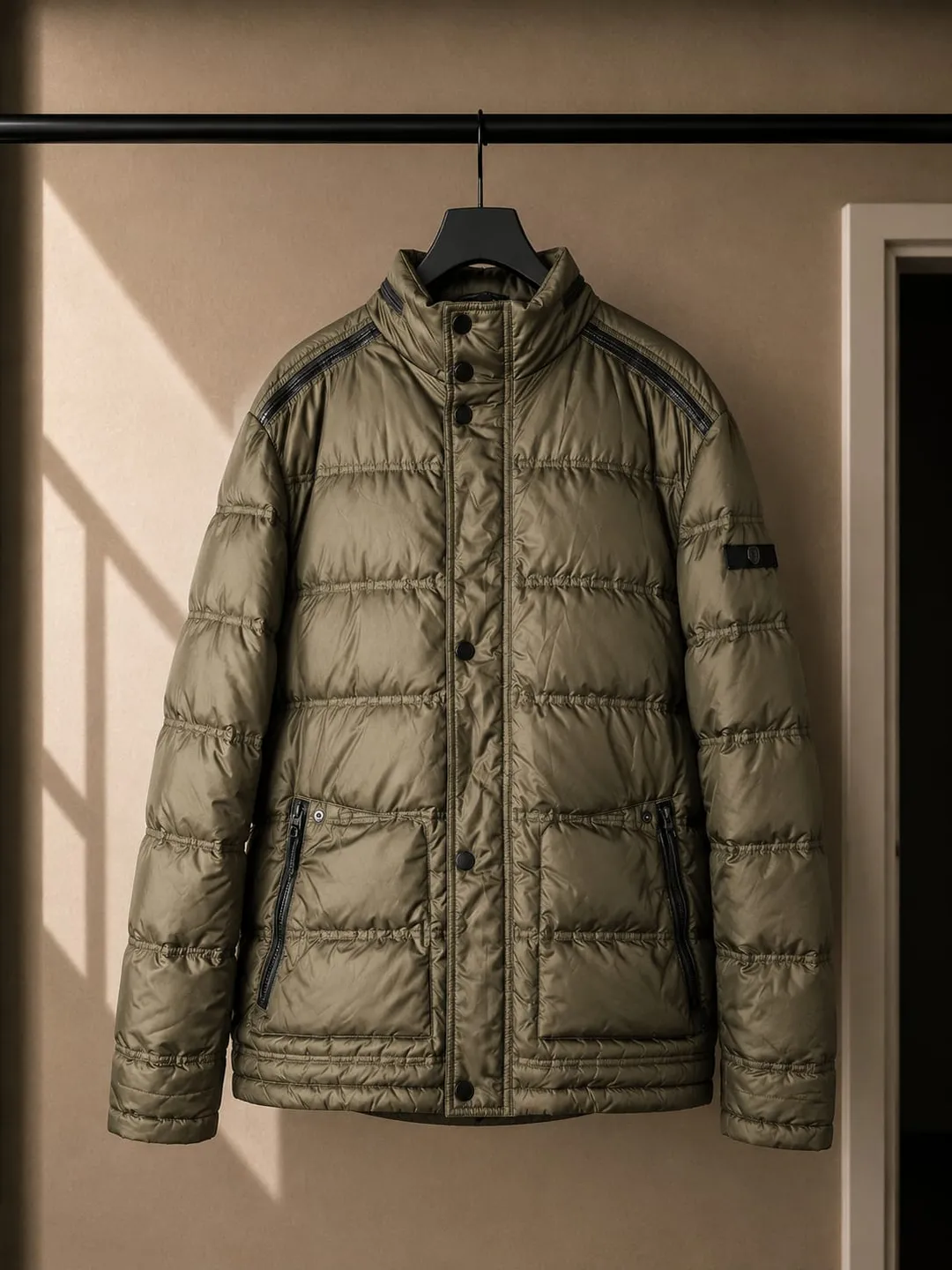 Chaqueta Puffer Verde Oliva