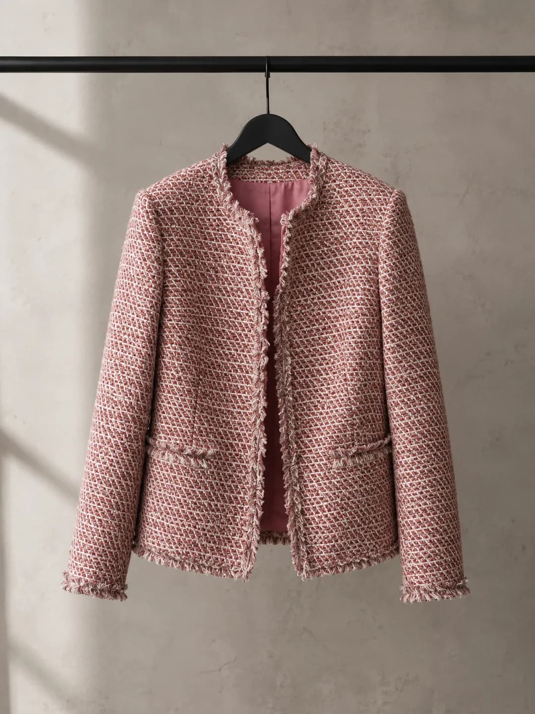 Chaqueta Tweed Rosa