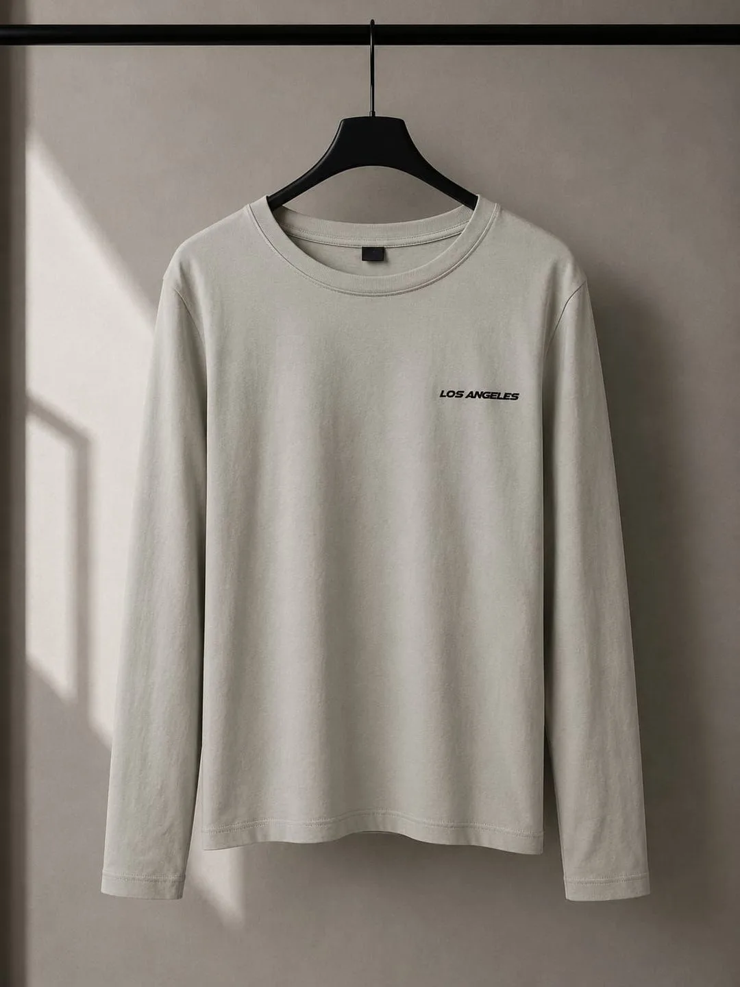 Polera Manga Larga "Los Angeles" Gris