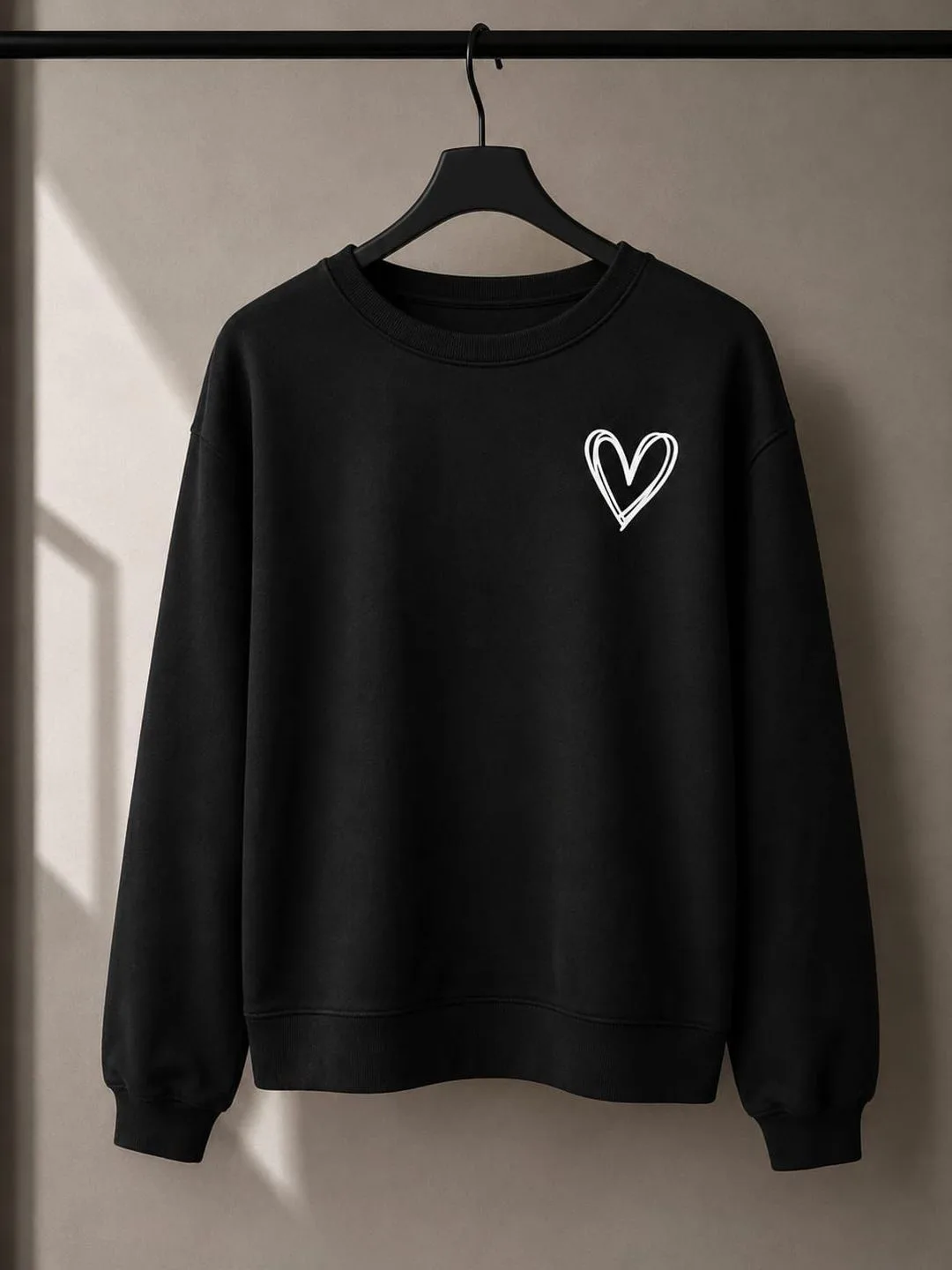 Polerón Negro Corazón