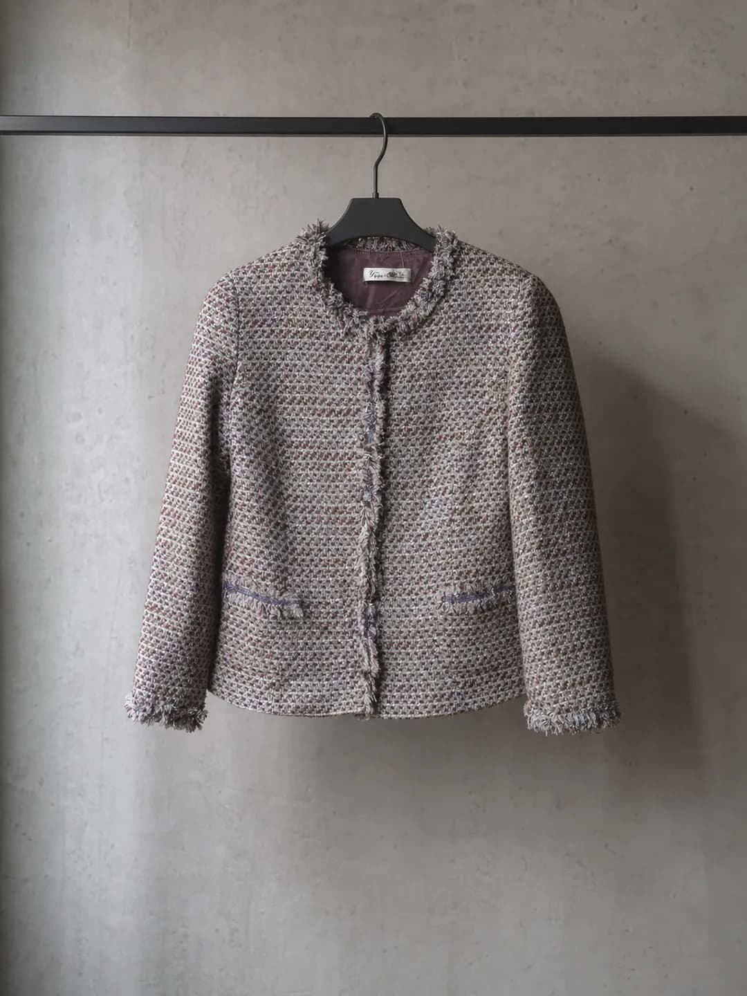 Chaqueta Tweed Bicolor
