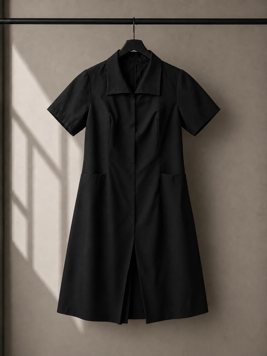 Vestido camisero negro