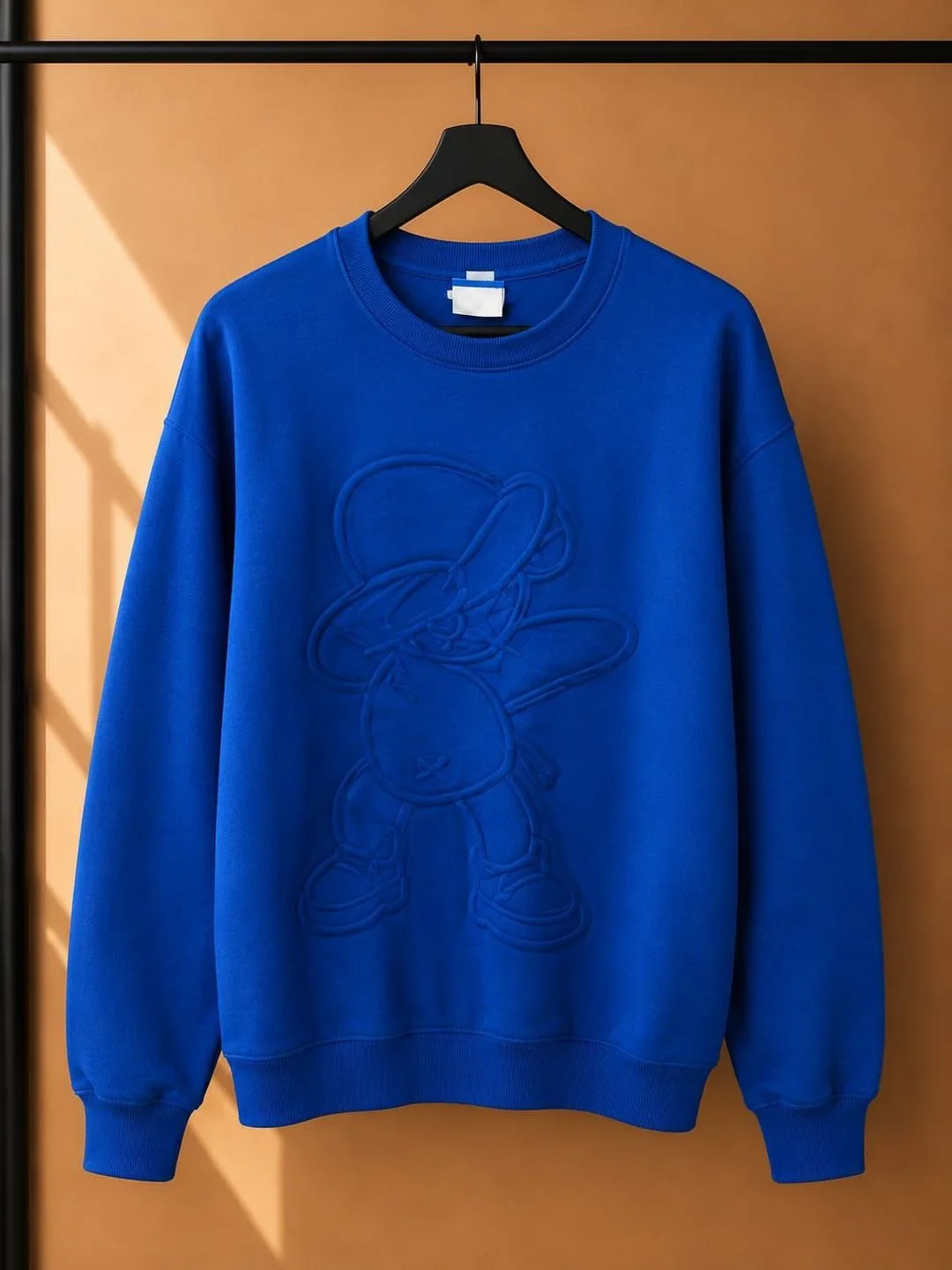 Polerón Azul Eléctrico Estampado